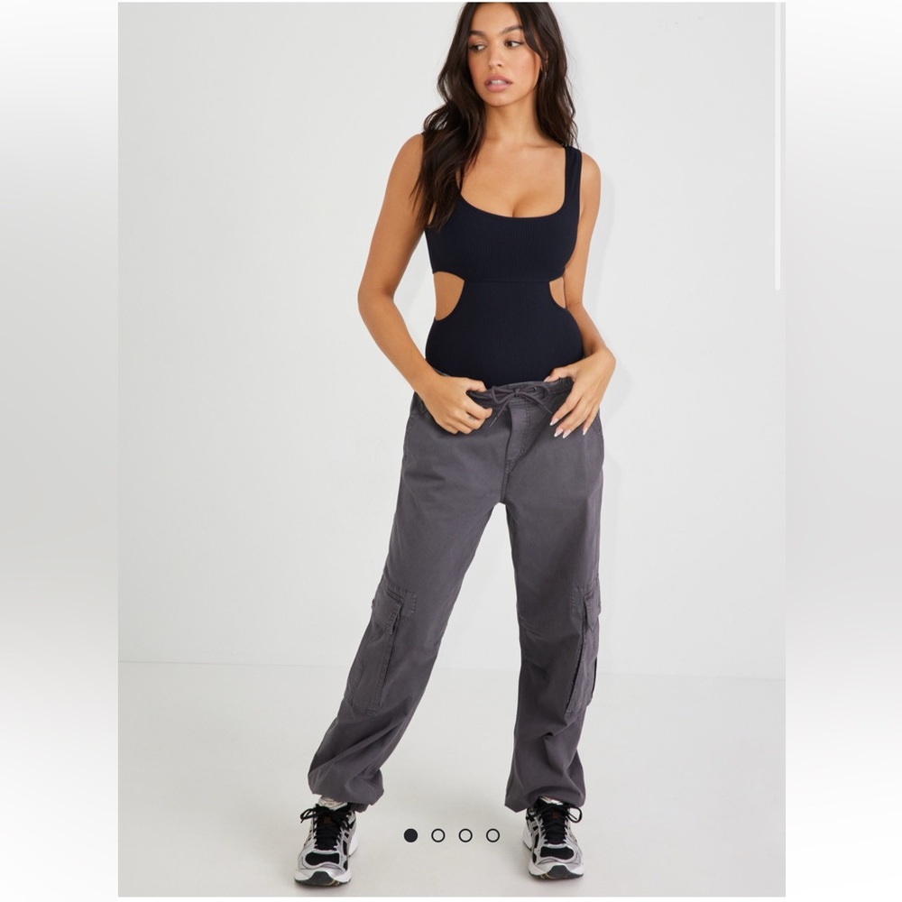 Garage grey Harlowe Parachute Pant